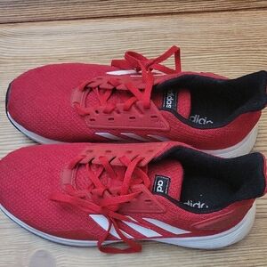 Adidas Red and White Running Shoes